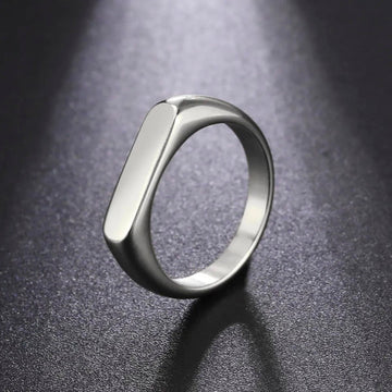 Minimal Italian Silver Ring For Men