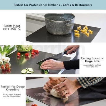 Premium Quality Stainless Steel Chopping Board β Hygienic, No Smell, No Microplastics β Ideal for Meat, Vegetables & Fruits (40x48cm)