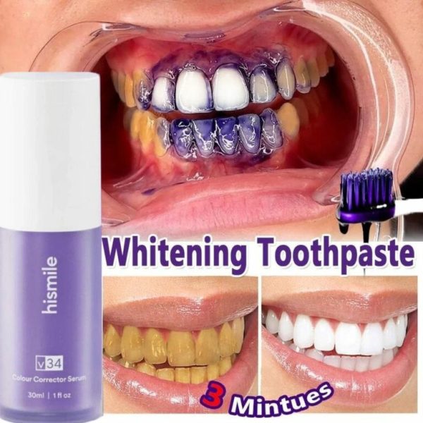 Hismile v34 Color Corrector Serum | HIGH QUALITY | Instant Teeth Brightening Solution | 30ml